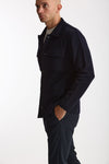 Overshirt in lana blu men Lardini - 2