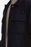 Overshirt in lana blu men Lardini - 8