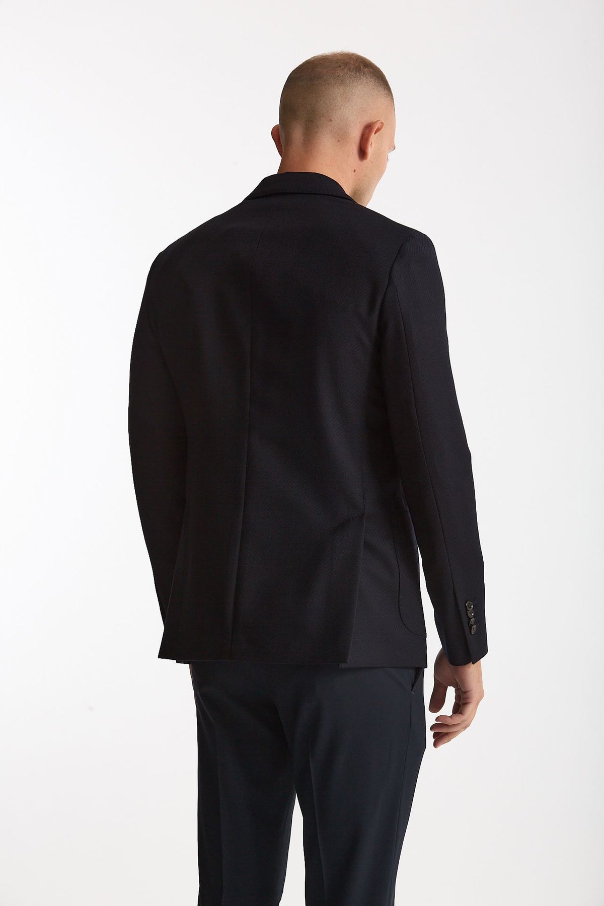 Giacca monopetto in lana blu men Lardini - 5