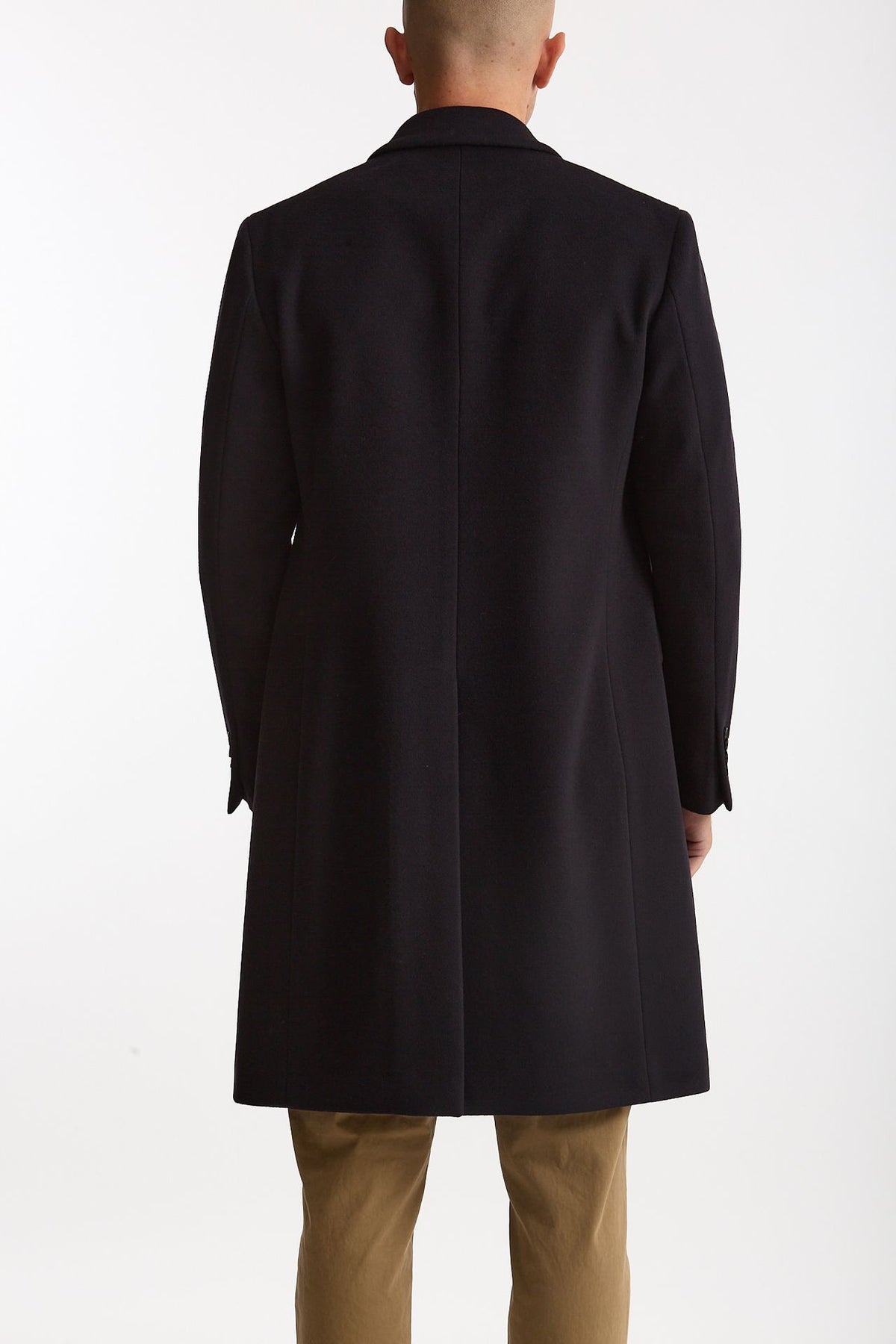 Cappotto doppiopetto in lana blu men Lardini - 4