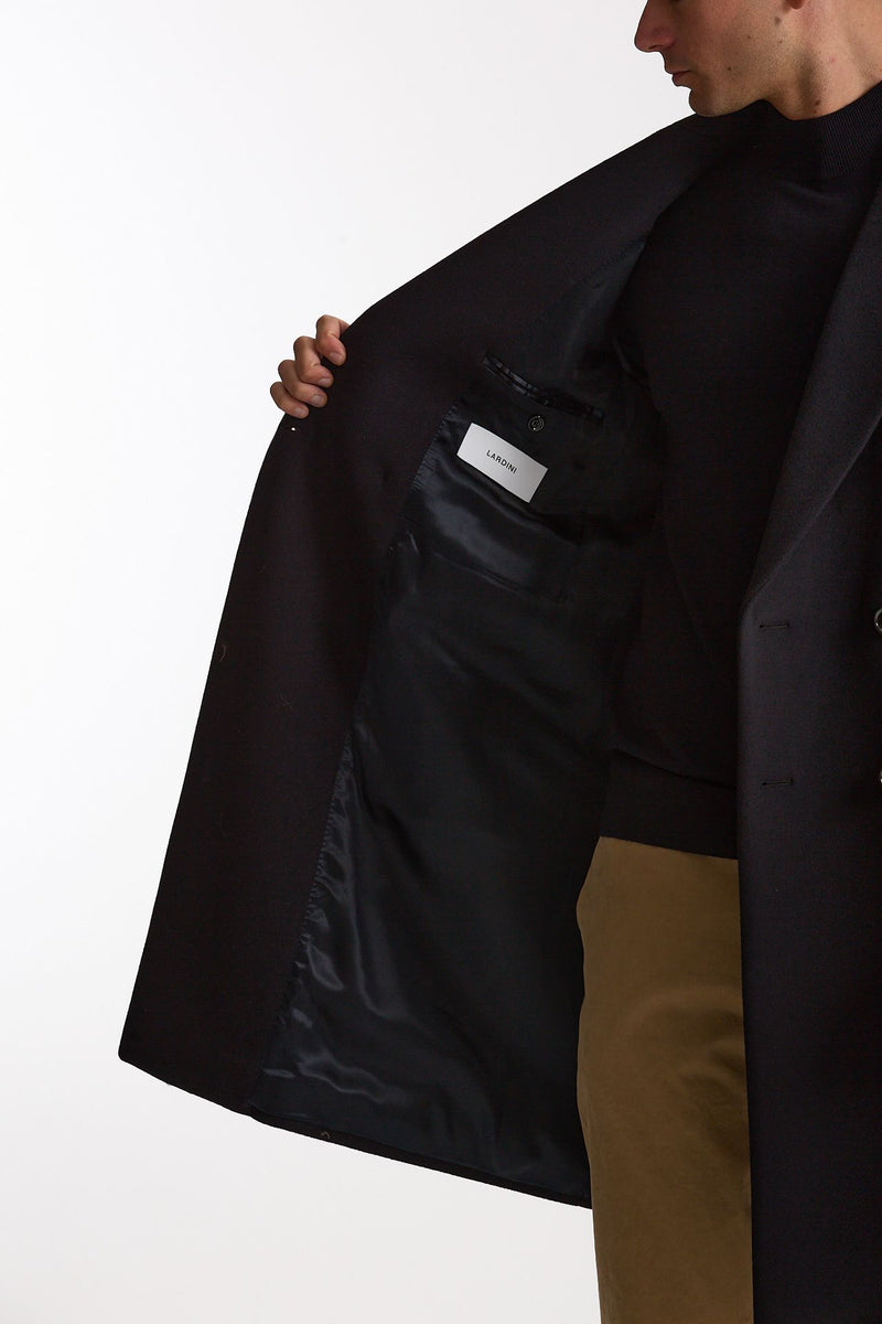 Cappotto doppiopetto in lana blu men Lardini - 6