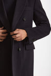 Cappotto doppiopetto in lana blu men Lardini - 7