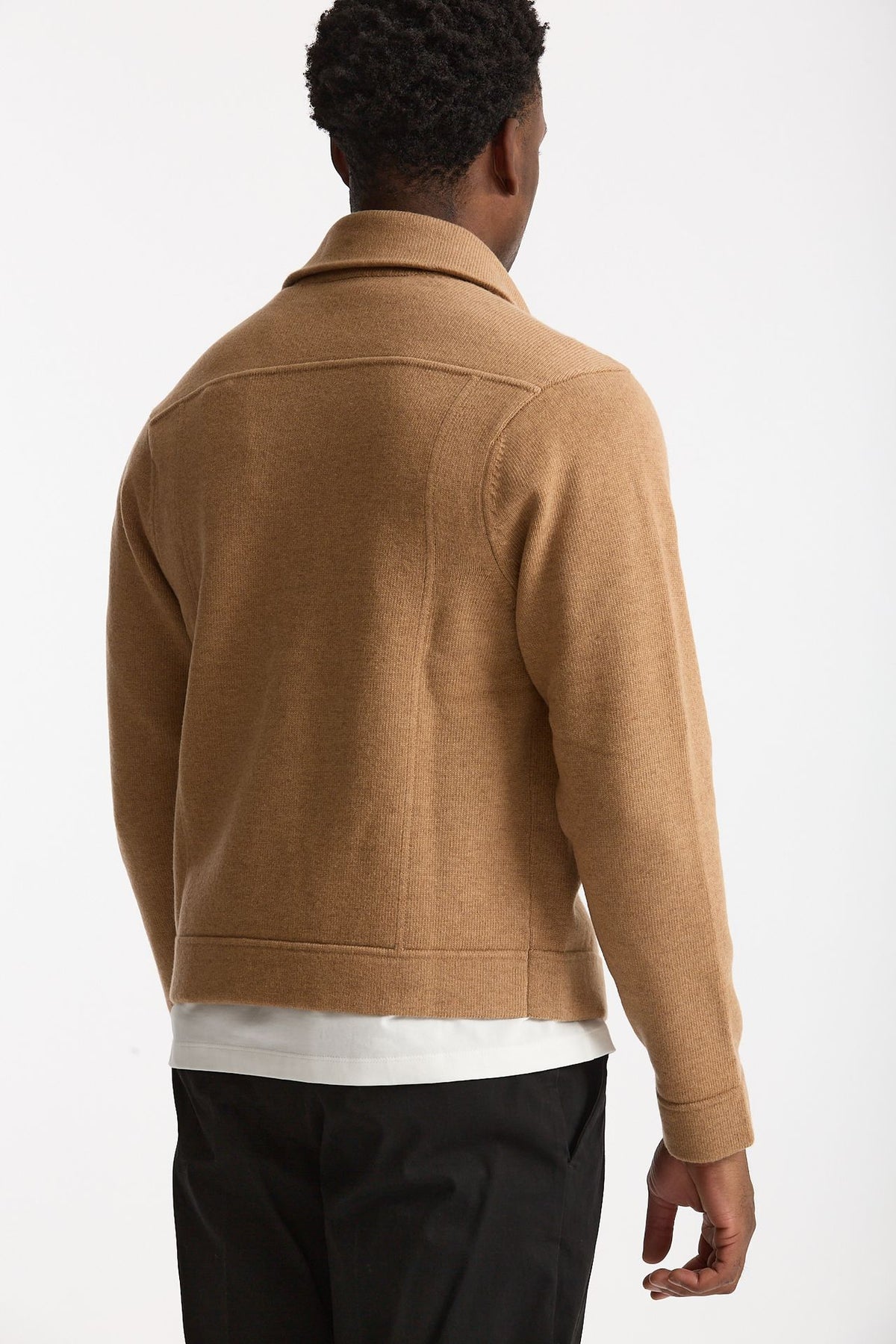 Maglia in lana e cashmere cammello men Lardini - 4