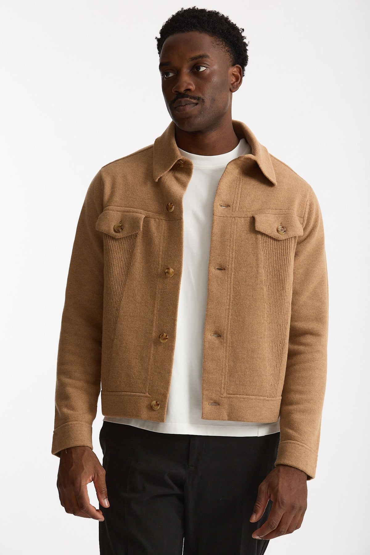 Maglia in lana e cashmere cammello men Lardini - 1