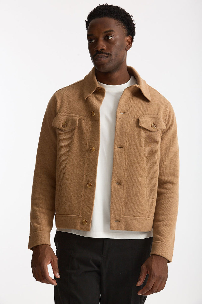 Maglia in lana e cashmere cammello men Lardini - 1