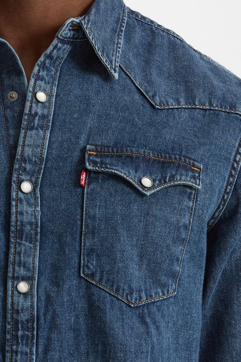 Camicia in denim lavaggio medio men Levi's - 5
