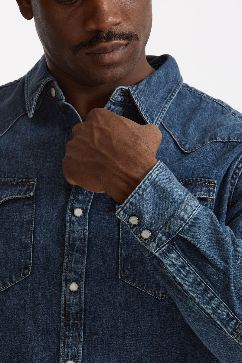 Camicia in denim lavaggio medio men Levi's - 6