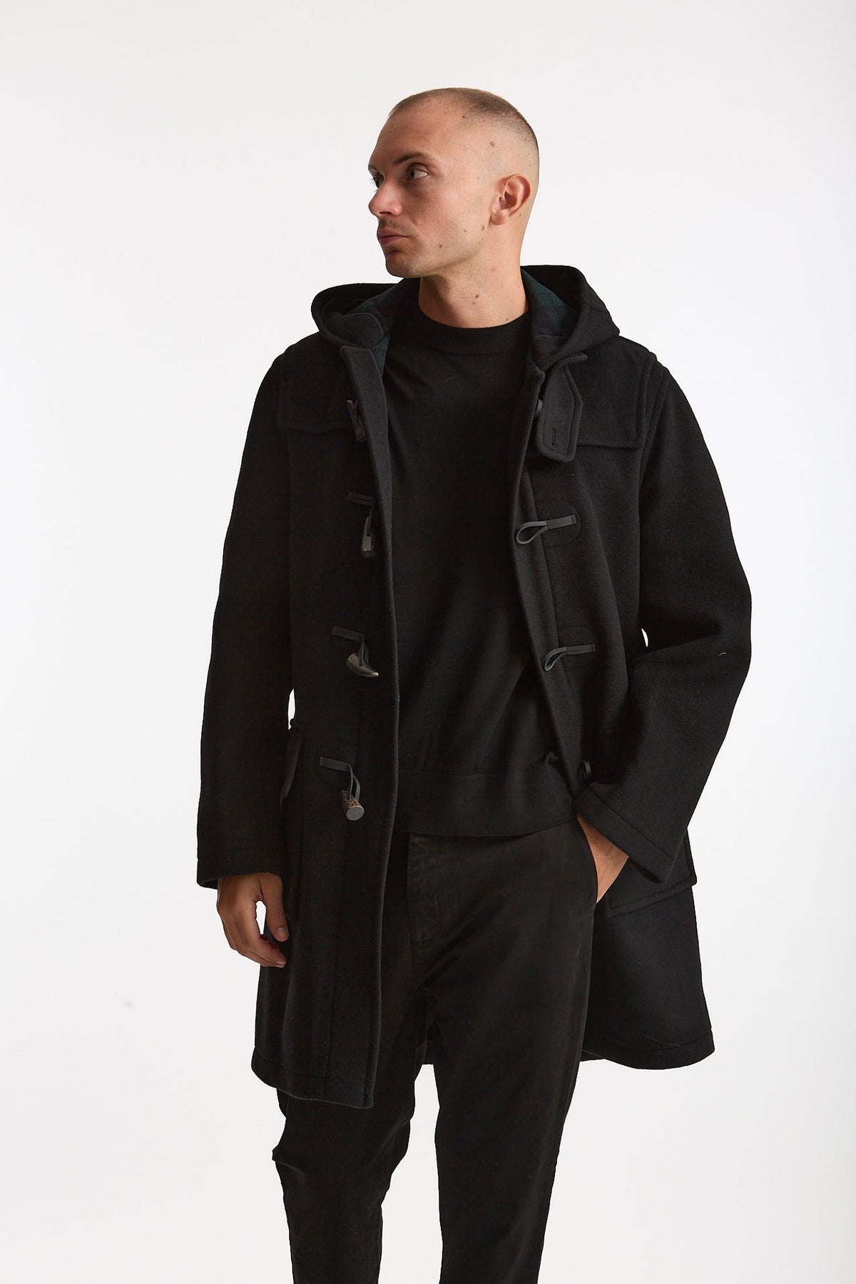 Montgomery MARTIN in misto lana nero men London tradition - 1