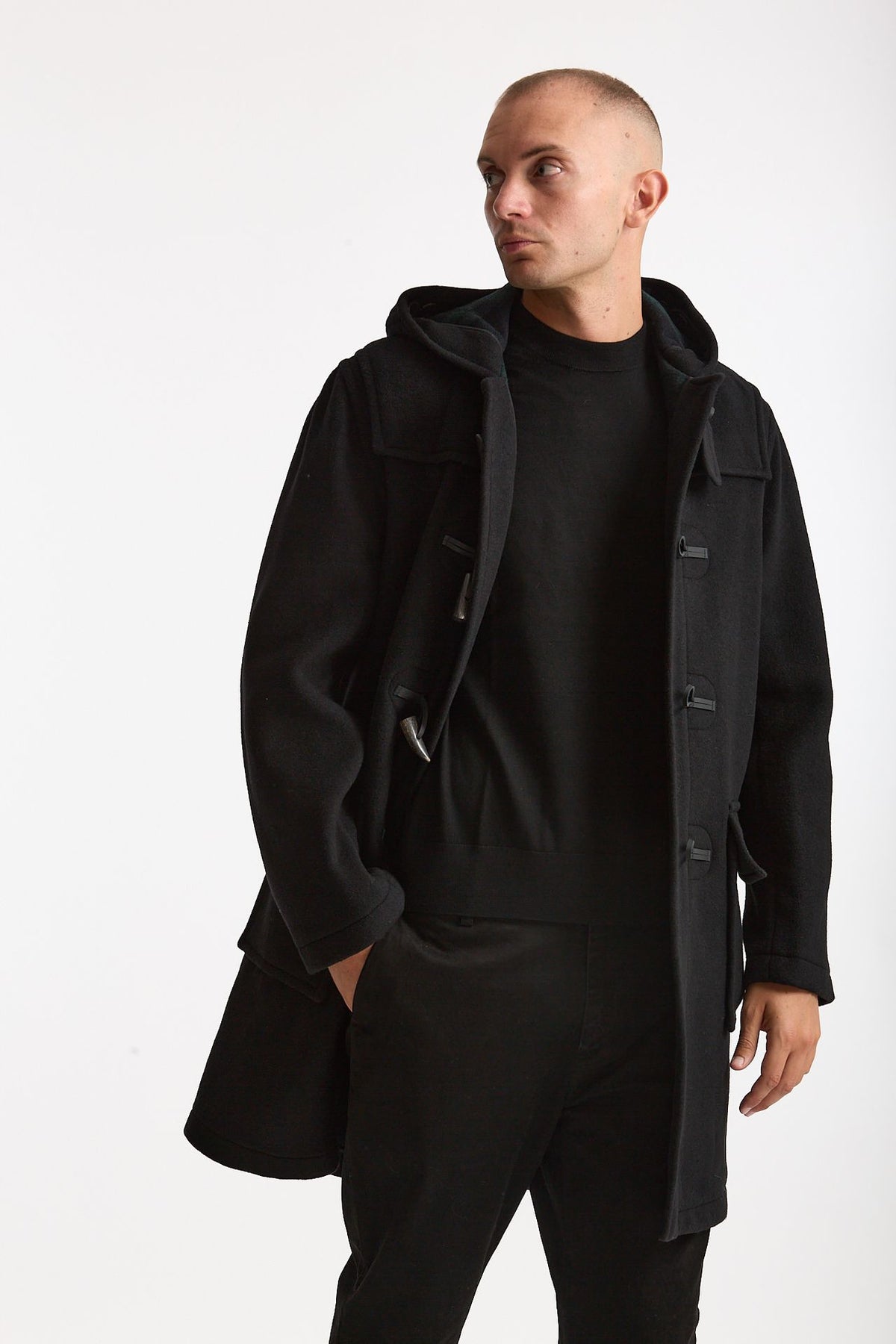 Montgomery MARTIN in misto lana nero men London tradition - 4