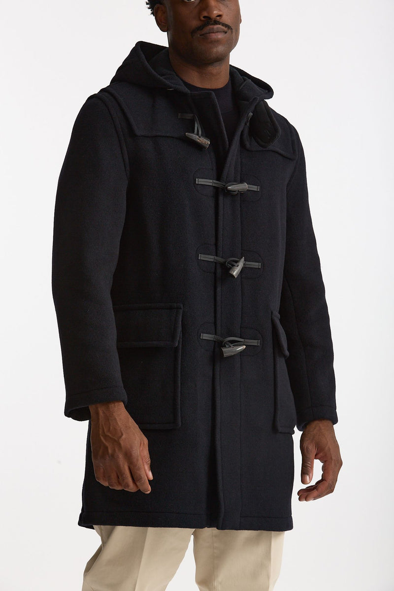 Montgomery MARTIN in misto lana blu men London tradition - 6