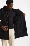 Montgomery MARTIN in misto lana blu men London tradition - 7