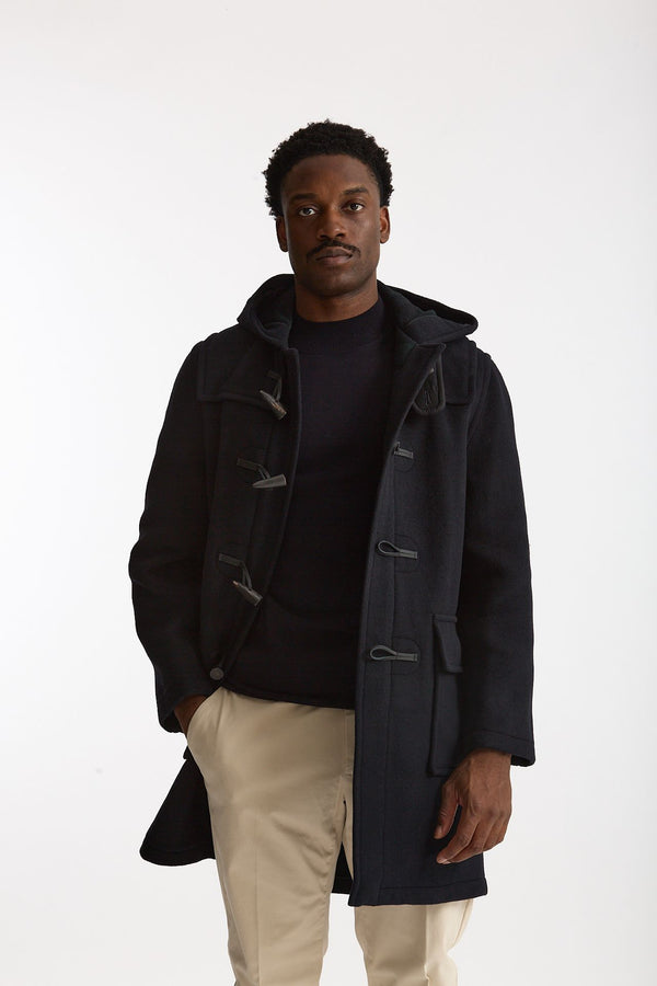 Montgomery MARTIN in misto lana blu men London tradition
