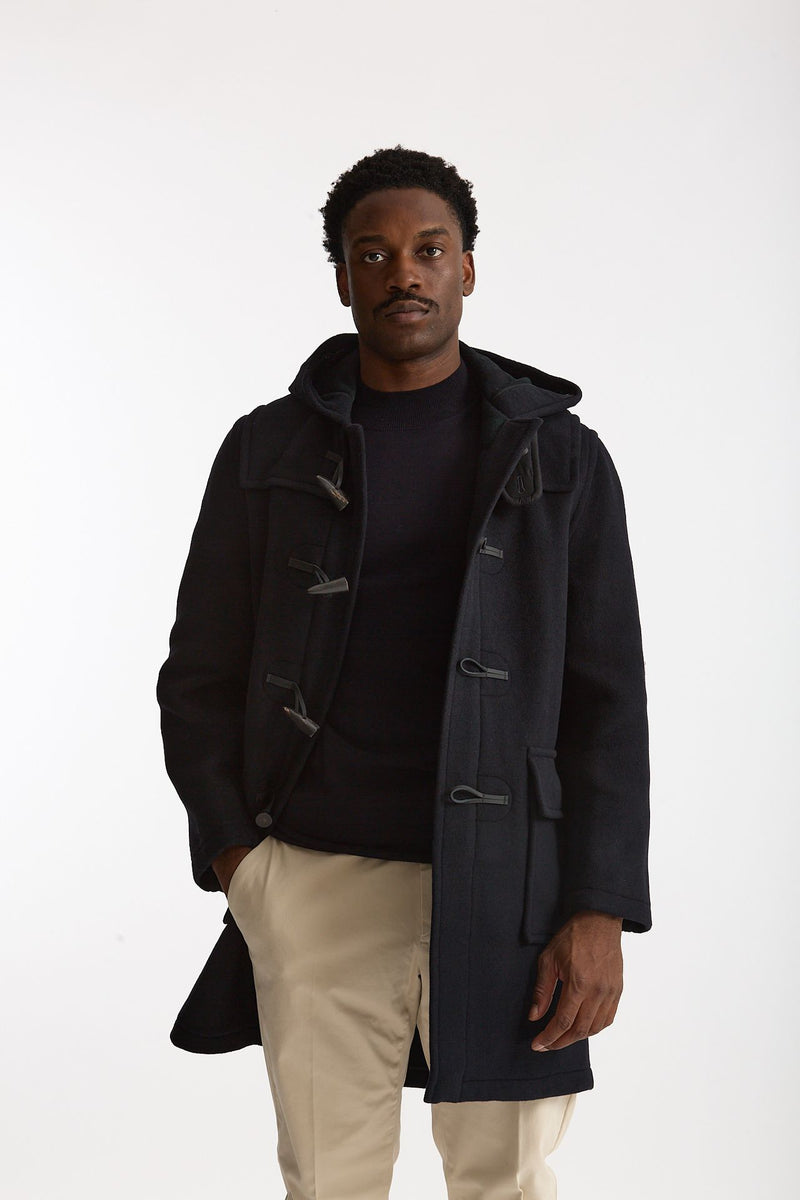 Montgomery MARTIN in misto lana blu men London tradition - 1