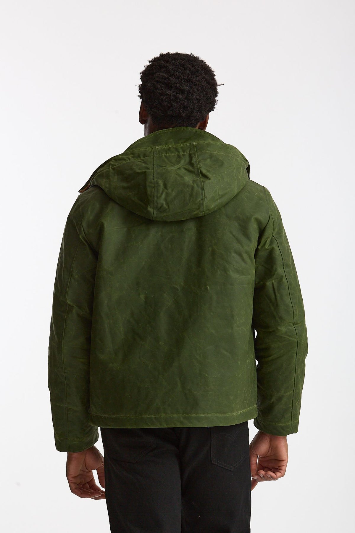Giubbotto BLAZER COAT in cotone cerato verde men Manifattura ceccarelli - 3