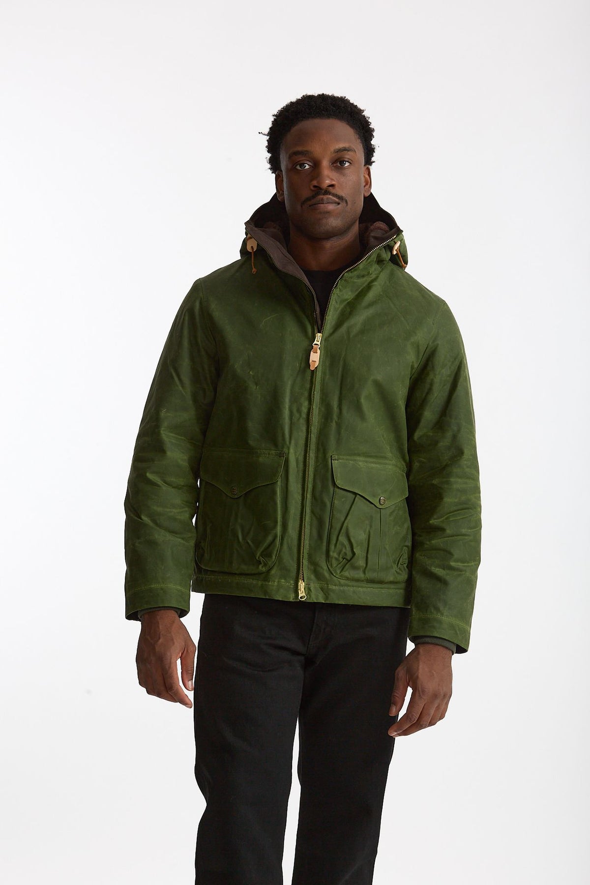 Giubbotto BLAZER COAT in cotone cerato verde men Manifattura ceccarelli - 6