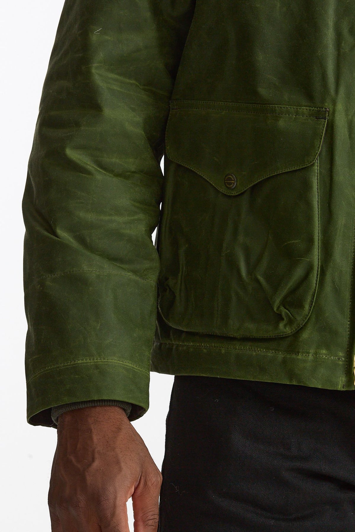 Giubbotto BLAZER COAT in cotone cerato verde men Manifattura ceccarelli - 7