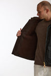 Giubbotto BLAZER COAT in cotone cerato nero men Manifattura ceccarelli - 5