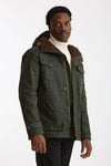 Giaccone TEDDY LINED in cotone cerato verdone men Manifattura ceccarelli - 4