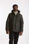 Giaccone TEDDY LINED in cotone cerato verdone men Manifattura ceccarelli - 1