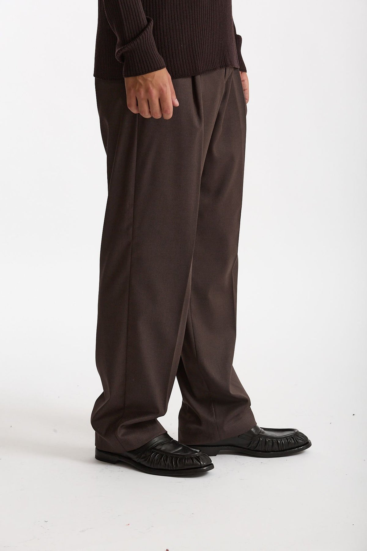 Pantalone gamba ampia marrone men Marsēm - 1