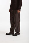 Pantalone gamba ampia marrone men Marsēm - 4