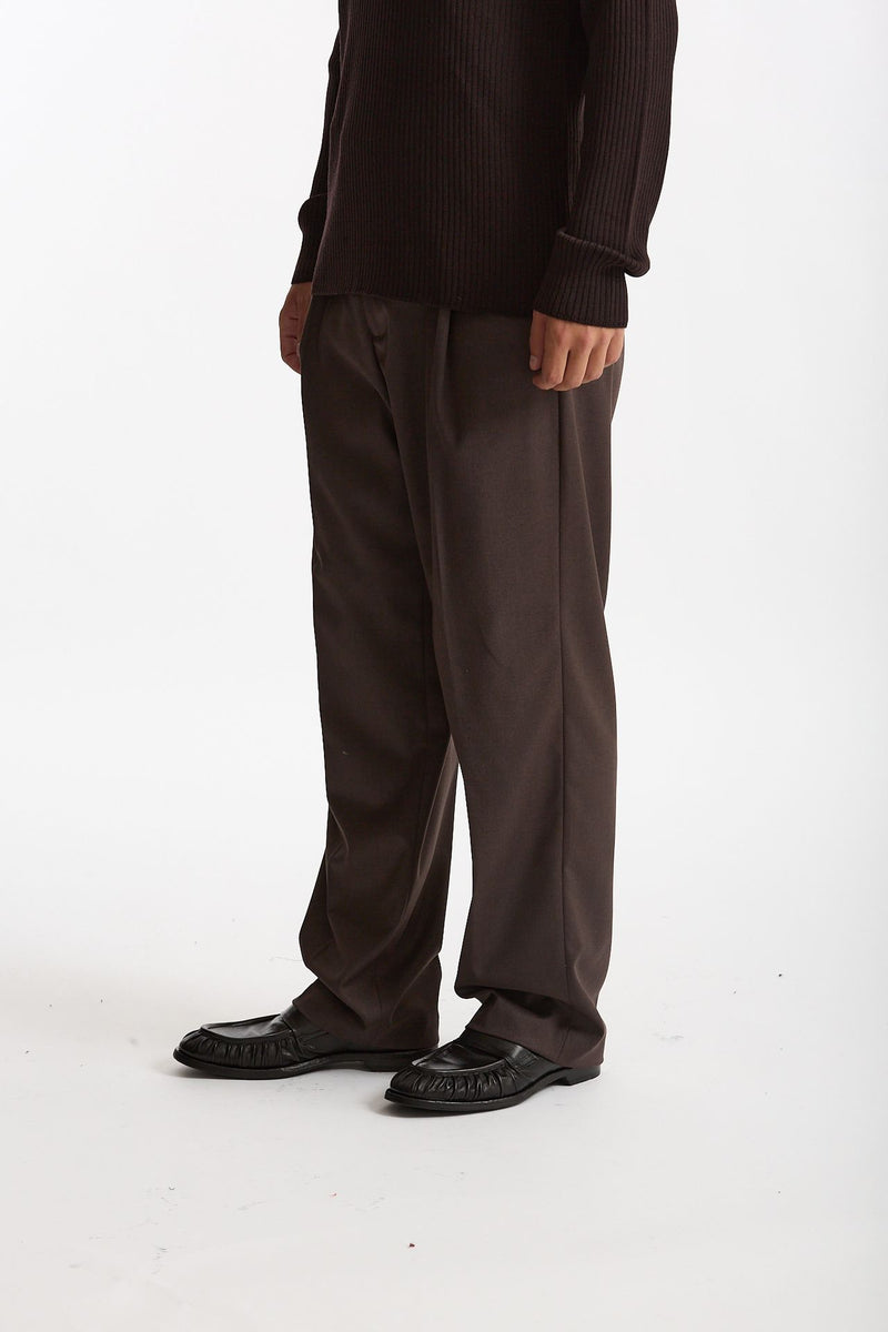 Pantalone gamba ampia marrone men Marsēm - 4