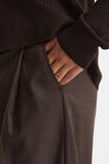 Pantalone gamba ampia marrone men Marsēm - 5