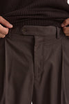 Pantalone gamba ampia marrone men Marsēm - 6