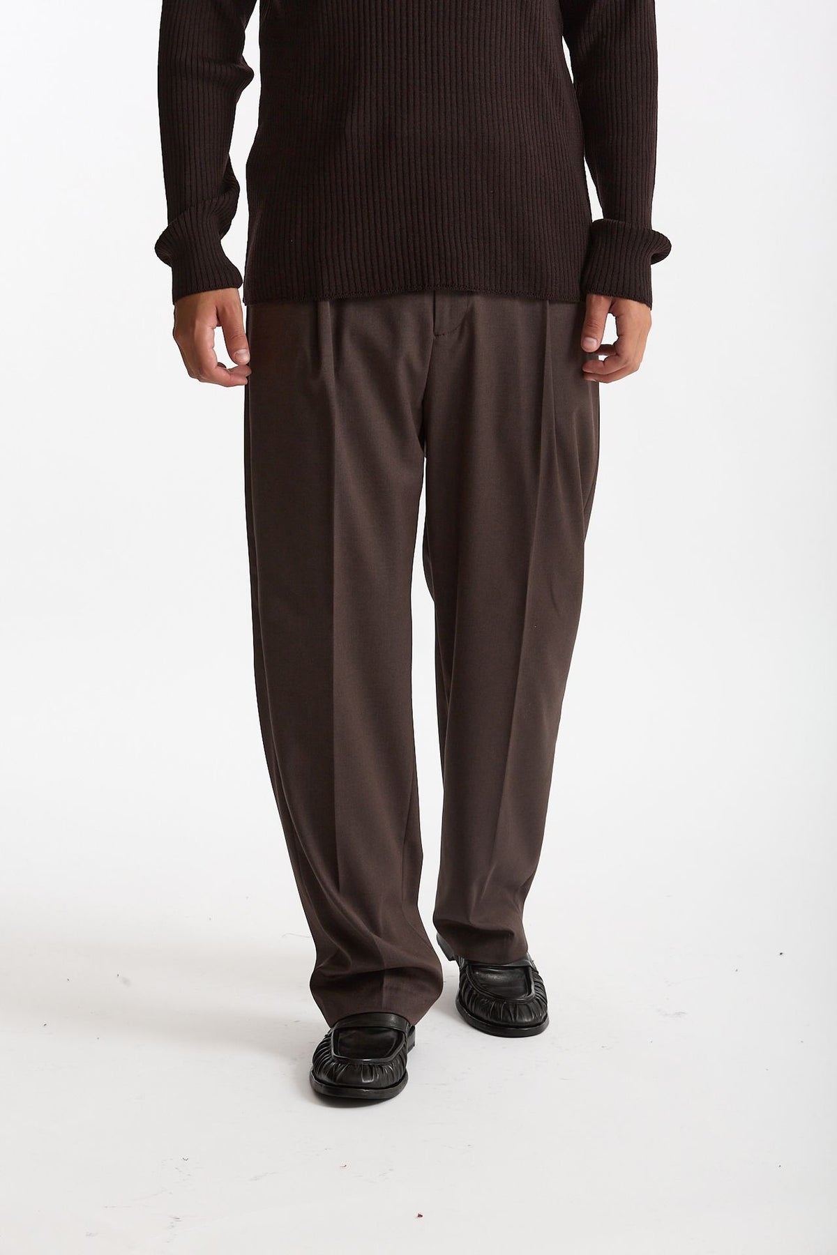 Pantalone gamba ampia marrone men Marsēm - 2