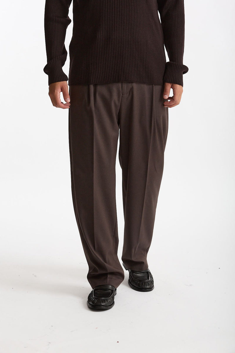 Pantalone gamba ampia marrone men Marsēm - 2