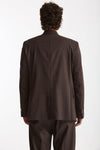 Giacca doppiopetto marrone men Marsēm - 5