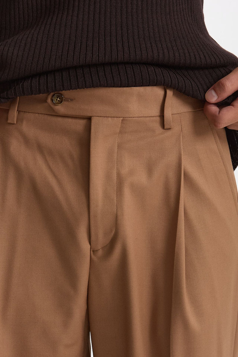 Pantalone gamba ampia cammello men Marsēm - 6