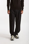Pantalone gamba ampia gessato nero men Marsēm - 1
