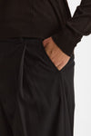 Pantalone gamba ampia gessato nero men Marsēm - 5
