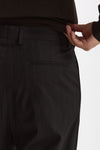Pantalone gamba ampia gessato nero men Marsēm - 7