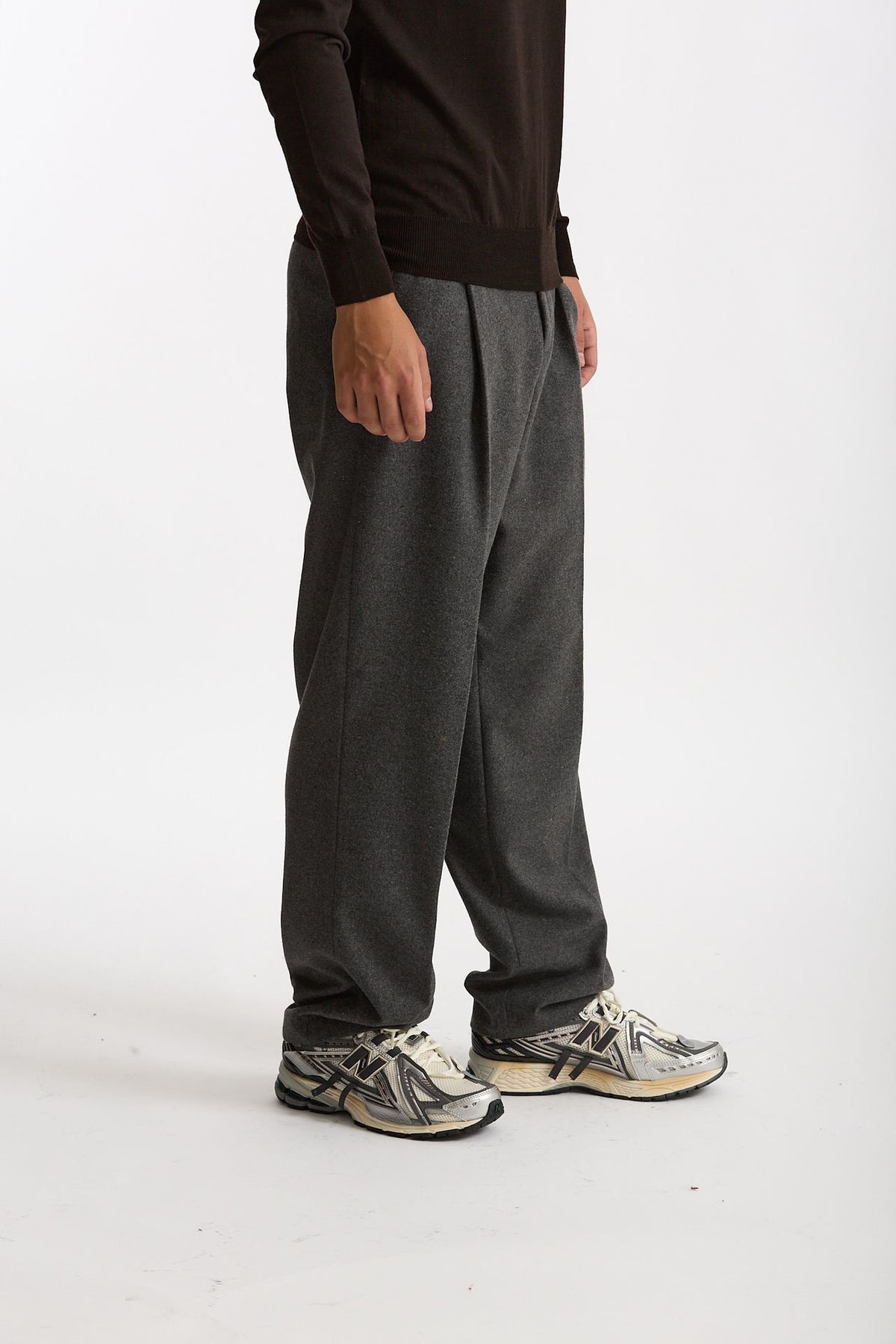 Pantalone gamba ampia grigio men Marsēm - 3