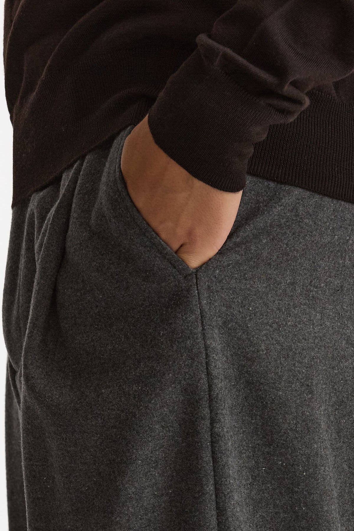 Pantalone gamba ampia grigio men Marsēm - 5