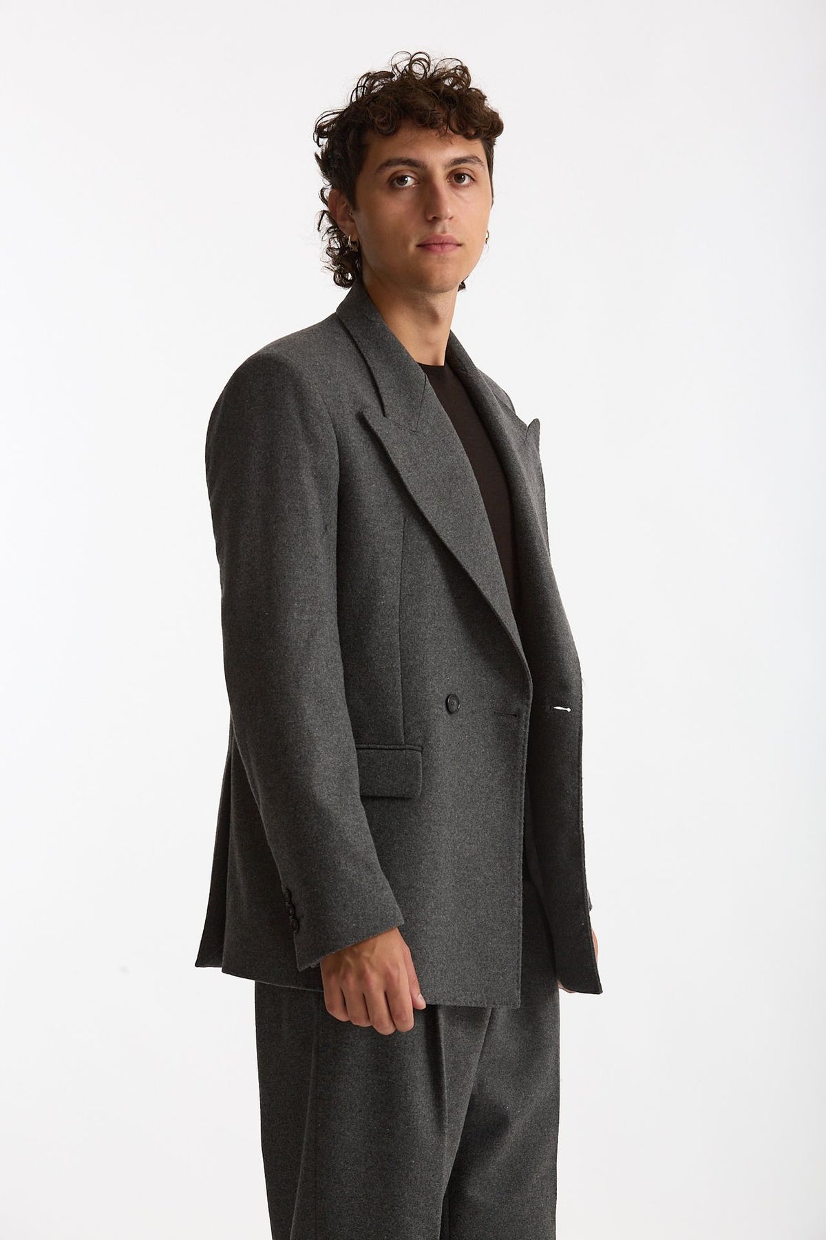 Giacca doppiopetto grigio men Marsēm - 3
