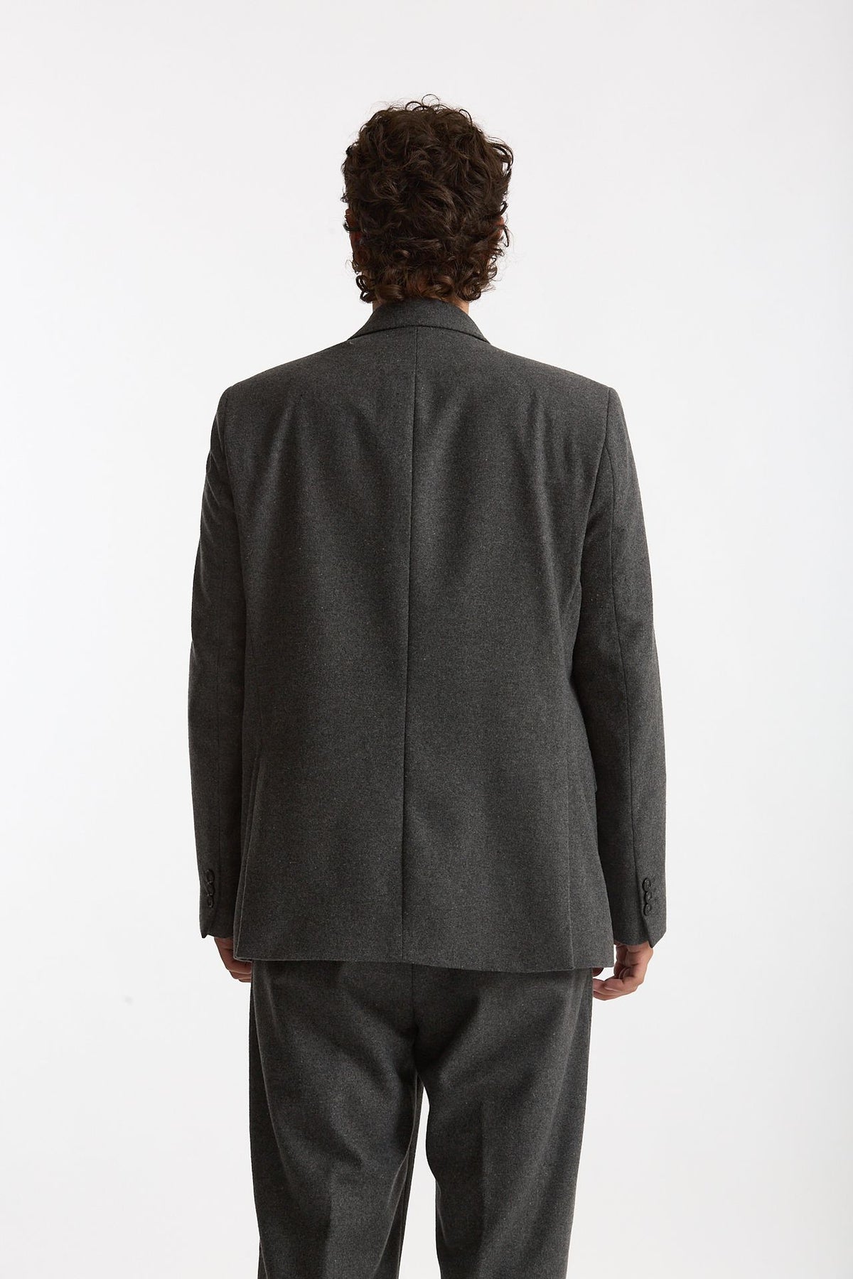 Giacca doppiopetto grigio men Marsēm - 4