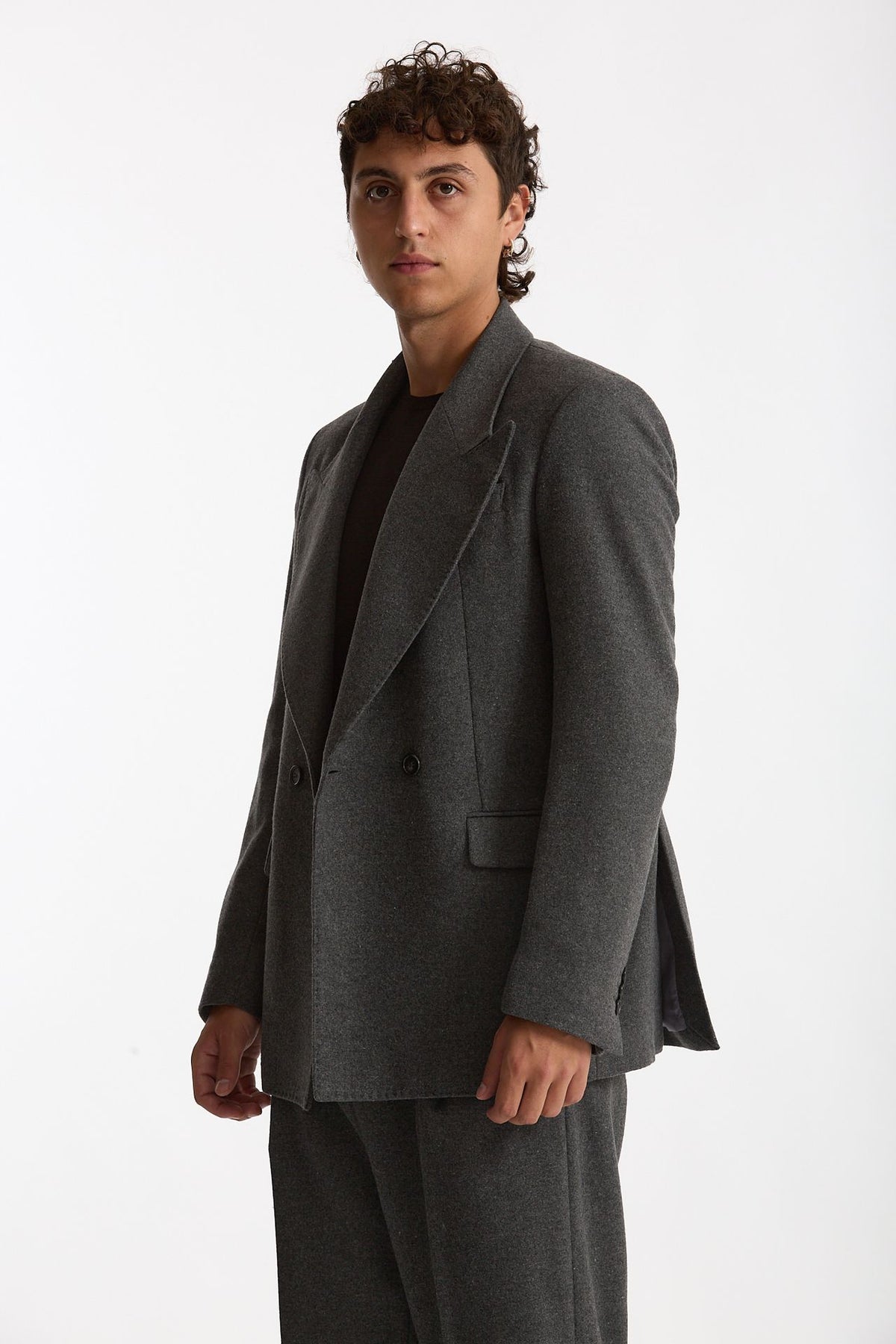 Giacca doppiopetto grigio men Marsēm - 5
