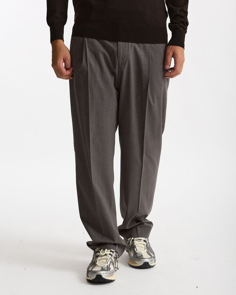 Pantalone gamba ampia gessato grigio men Marsēm