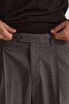 Pantalone gamba ampia gessato grigio men Marsēm - 7