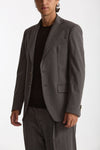 Giacca monopetto gessato grigio men Marsēm - 5