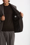 Giacca monopetto gessato grigio men Marsēm - 7
