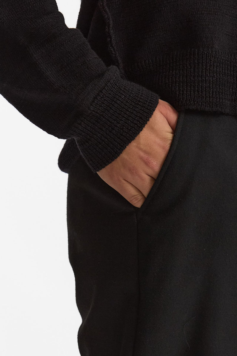 Pantalone gamba ampia nero men Marsēm - 5