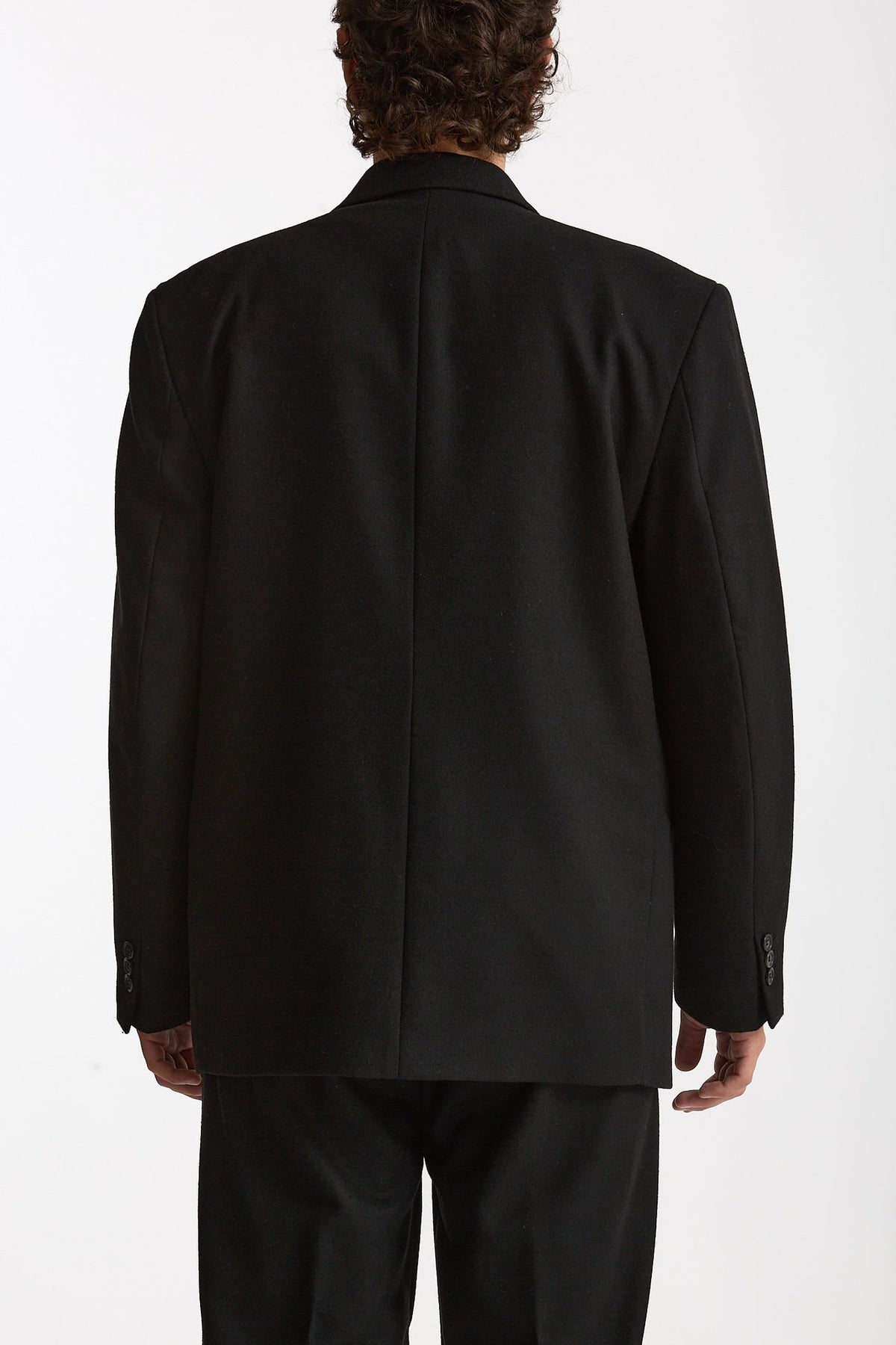 Giacca doppiopetto nero men Marsēm - 5