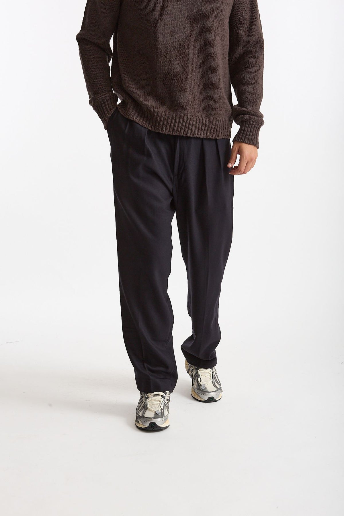 Pantalone KAY BAGGY in lana stretch men Nine in the morning - 1