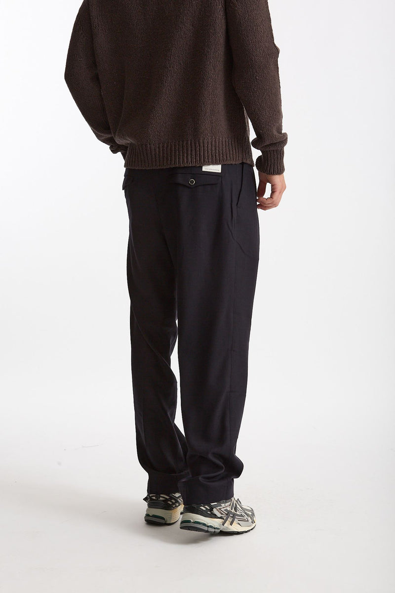 Pantalone KAY BAGGY in lana stretch men Nine in the morning - 3