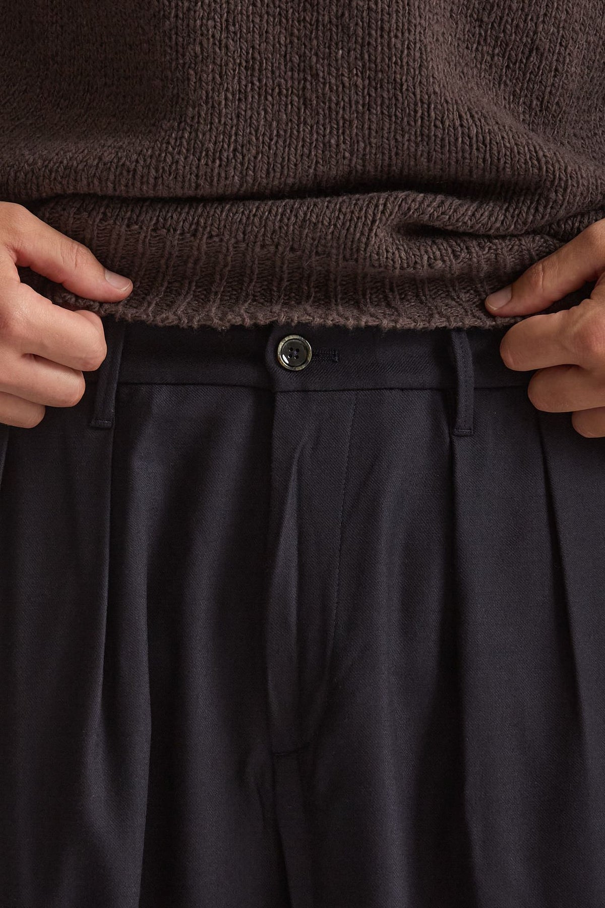 Pantalone KAY BAGGY in lana stretch men Nine in the morning - 5