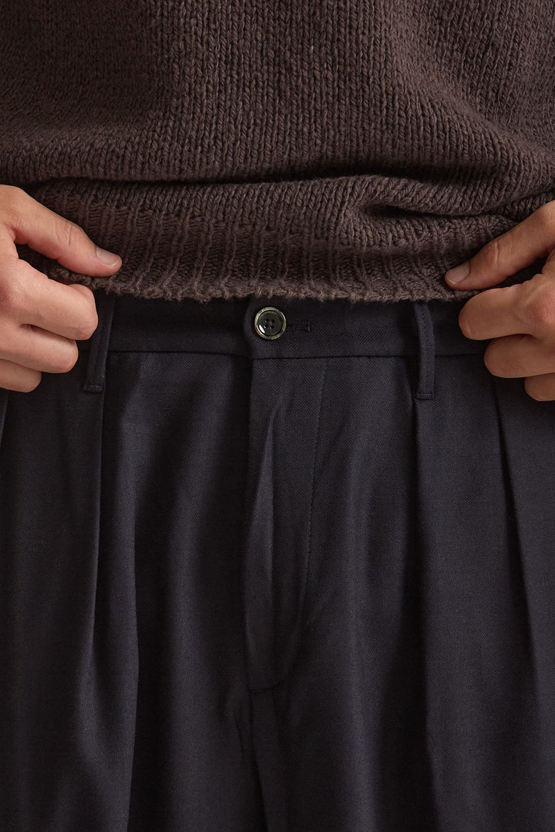 Pantalone KAY BAGGY in lana stretch men Nine in the morning - 5